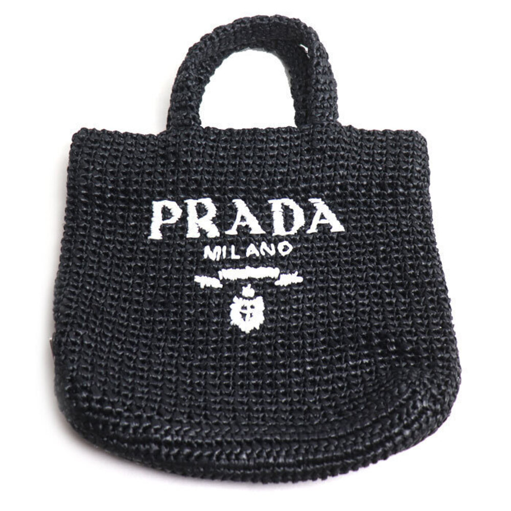 Prada Crochet Tote Bag Black